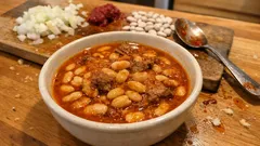 Lokanta kıvamında kuru fasulye: akşamdan ıslatma ve tam ölçü pişirme