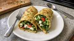 Fırında Kabak Dürüm: Yumurtalı sebze tabanı ile hafif, pratik bir alternatif