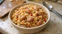 Tek tencerede barbunyalı bulgur pilavı: tane tane, doyurucu ve hafif