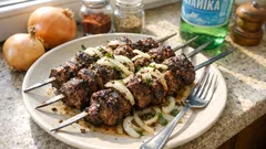 Maden suyuyla yumuşacık Özbek şaşlık: mangalda tane tane dana şiş kebap