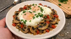 Mantarlı yumurta tarifi: Mantarları önce suyunu salıp çektirince lezzet ikiye katlanıyor