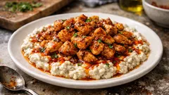 Tavuklu Ali Nazik tarifi: köz patlıcanlı yoğurt tabanı, fırında sulu tavukla