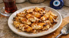 Fırında yoğurtlu patates kızartması: dışı hafif çıtır, içi yumuşak elma dilimler