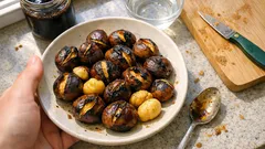 Pekmezli suda bekletme ile kabuğu kolay ayrılan tava kestanesi tarifi