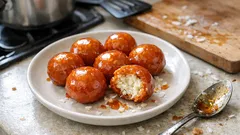 Cam gibi çıtır karamel kaplı Bala Baiana: hindistan cevizli Brezilya şekerlemesi