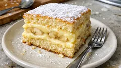 Muzlu Alman Pastası: Yumuşacık pandispanya ve topaklanmayan vanilyalı krema