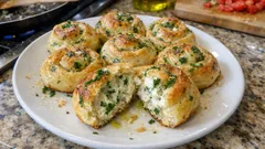 Ricotta dolgulu sarımsaklı ekmek: dışı çıtır, içi pamuk gibi yumuşak