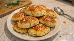 Mayasız dereotlu poğaça: kabartma tozuyla 25 dakikada yumuşacık sonuç