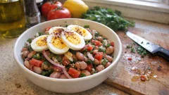 Yumurtalı barbunya piyazı: az malzemeyle tam kıvamında, ferah bir meze