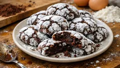 Kakaolu çatlak kurabiye tarifi: dışı pudra şekerli, içi brownie gibi yumuşak