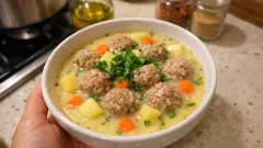 Terbiyesi kesilmeden yapılan ekşili sulu köfte: yoğurtlu, limonlu tam kıvamında