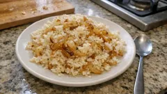 Soğanlı pilav tarifi: soğanı güzelce kavurunca tane tane, mis gibi oluyor