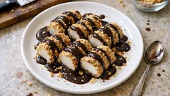 Saray tatlısı tarifi: fındık kaplı, çikolata soslu bardak muhallebi