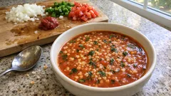 Az malzemeyle tencerede hazır: domatesli bulgur çorbası tarifi