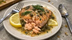 Tavada Somon Piccata: Limonlu kaparili sosla 15 dakikada şık akşam yemeği