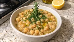 Yunan usulü nohut yemeği: zeytinyağı, biberiye ve limonla kıvamı tam tutan tarif