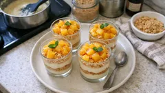 Şeftalili Magnolia tarifi: kadifemsi muhallebiyle kup kup hafif tatlı