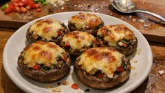 Fırında mantar dolması: peynirli harcıyla sulu sulu, üzeri kaşarlı tarif