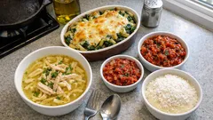 26 Aralık günün menüsü: Ekşili tavuk çorbası, ıspanaklı fırın makarna, acılı ezme ve irmik tatlısı