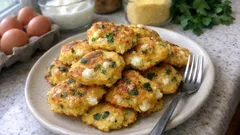 Tek tavada mısır unlu kaşık dökmesi: peynirli, yumuşacık kahvaltılık