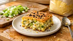 Hamur açmadan pırasalı karmaca: lorlu, mısır unlu yumuşacık göçmen böreği