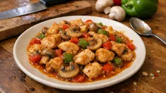 Tek tavada mantarlı tavuk sote: Suyunu salmadan lokum gibi pişirme yöntemi