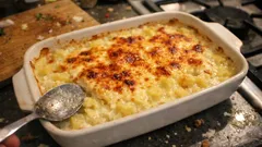 Fırında Beşamel Soslu Patates: Üzeri kaşarlı, her seferinde pürüzsüz kıvam