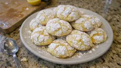 Çay saatine ferahlık: pudra şekerli limonlu çatlak kurabiye tarifi